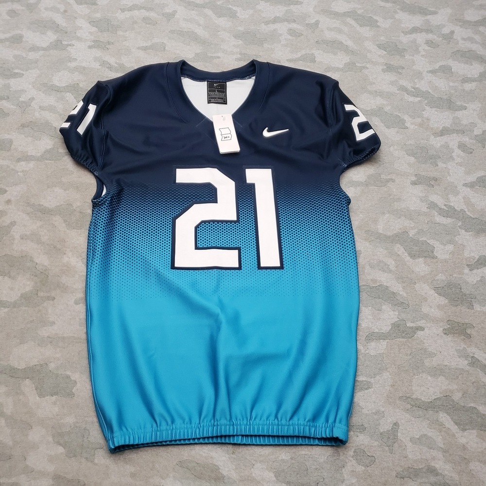 Nike Vapor Jersey‎ Shirt Mens Large Blue Tigers #21 Short Sleeve